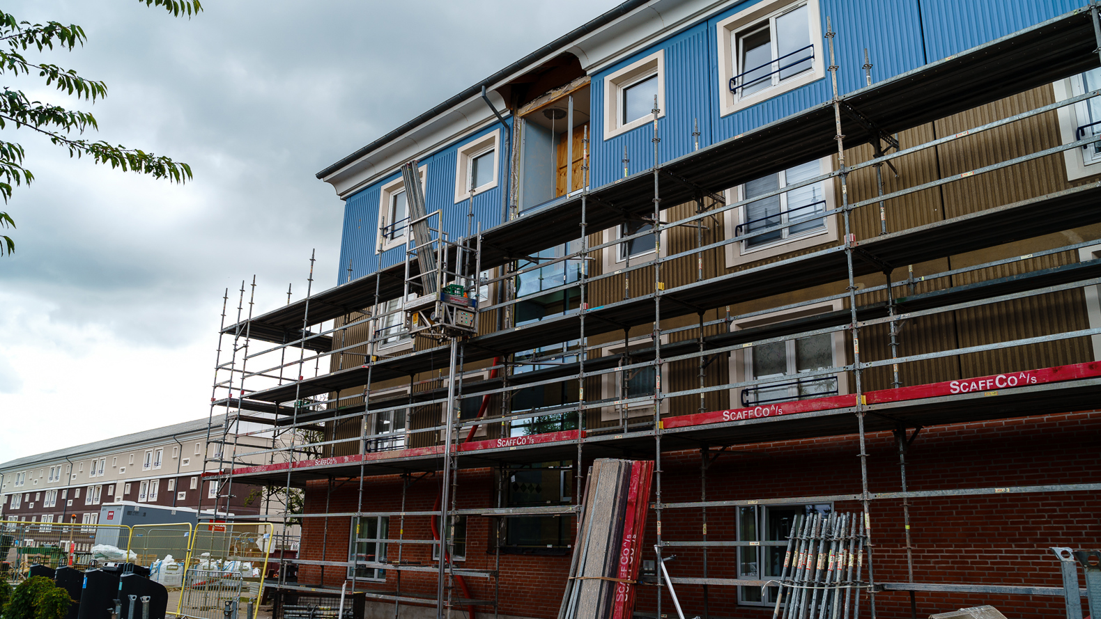 Fotograf Holger Anderson Roskilde Stillads Husfacade2