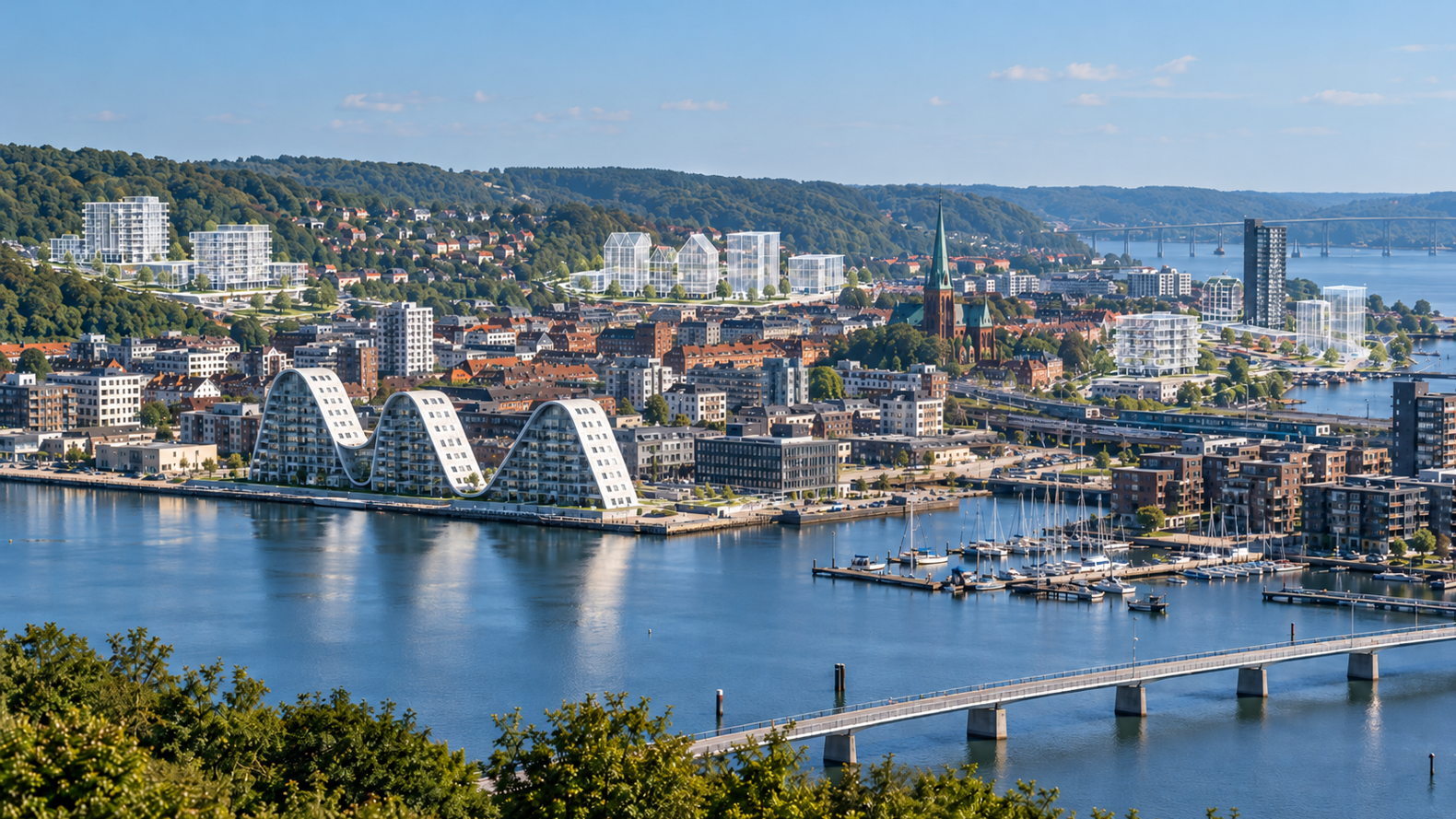 Fremtidens Havneby Ved Fjorden