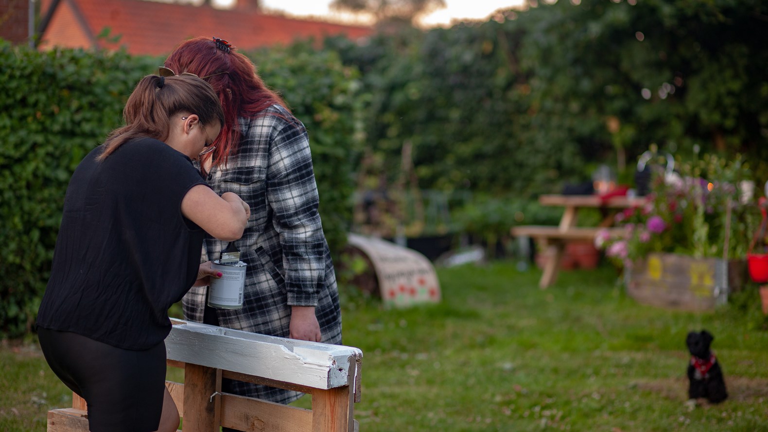 Fælleshave Ved Almene Ungdomsboliger I Hareskov Værløse Andelsboligforening. Foto Hans Damgaard.