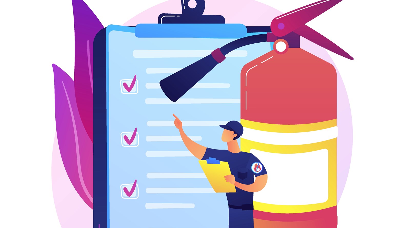 COLOURBOX Brandinspektion Illustration